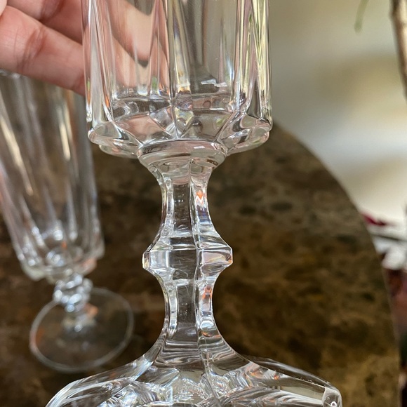 Crystal Champagne Flutes set of 2 - Picture 8 of 9